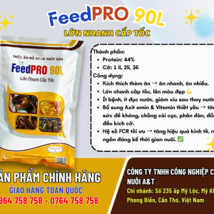 THỨC ĂN LƯƠN THỊT – FeedPRO 90L Protein … 44%  Lớn nhanh cấp tốc – Tăng trọng mạnh, khỏe tự nhiên