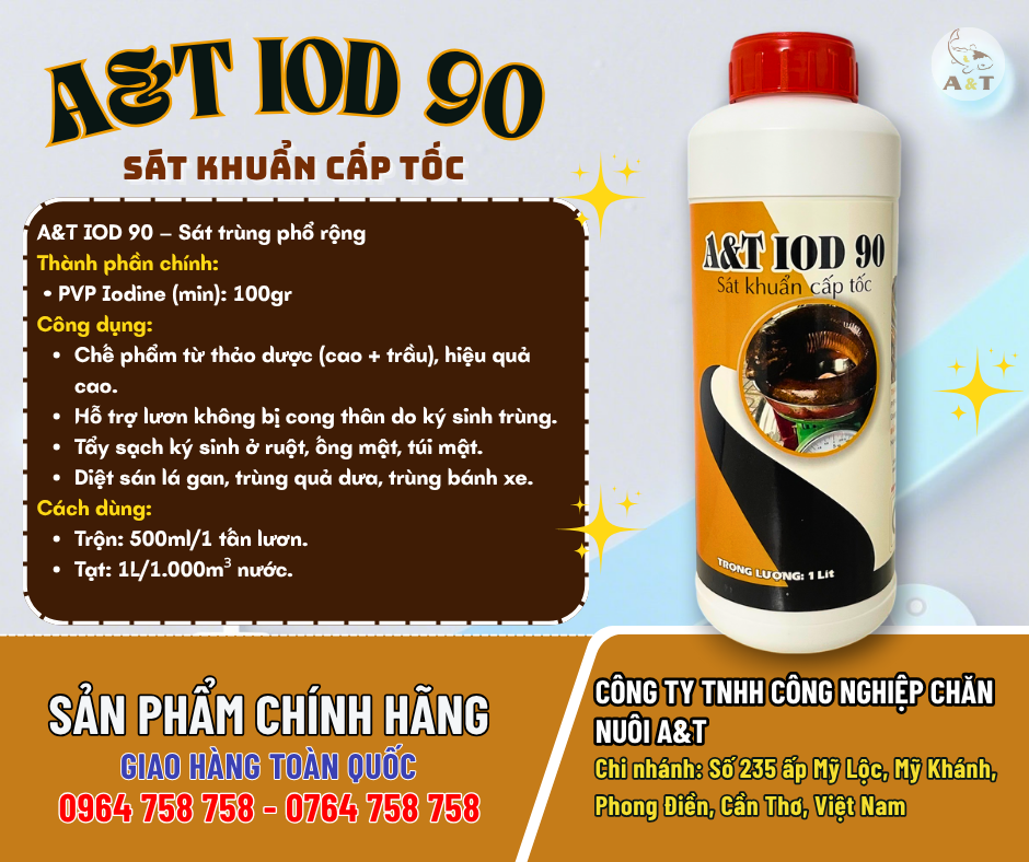 A&T IOD 90 Sát khuẩn cấp tốc – Làm sạch nước toàn diện